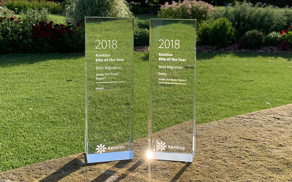 Kentico migration of the year winner 2018